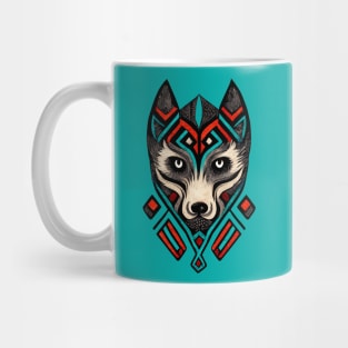 Aztec Wolf III Mug